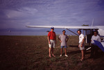 John Ogden, Hector Guzman, and Pilots on Cochino Pequeño in Cayos Cochinos, Honduras