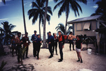 Divers Enjoy Refreshments After Excursion to Lighthouse Reef, Belize, circa 1996-1999 by John C. Ogden