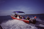 Researchers on Boat Named Wet Dream in South Water Caye, Belize, B by John C. Ogden