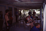 Researchers Relax on Veranda at Carrie Bow Cay Field Station in Belize by John C. Ogden