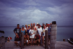 Diving Excursion Group Poses Together on Dock in Belize, June 1996, B by John C. Ogden