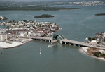 Drawbridge with Boats Passing through in Tampa Bay, Florida