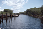 Canal and Docks Near Florida Bay in Florida Everglades, A