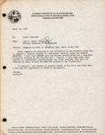 Memo, John Ogden to Fairleigh Dickinson University, Carysfort Reef Visit, April 30, 1990 by John C. Ogden