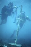 Two Divers Deploy Current, Dry Tortugas by John C. Ogden