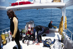 Researchers on Boat, Florida Keys, June 21, 2000