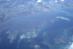 Aerial View of Grand Cul-de-Sac Marin Nature Reserve in Guadeloupe, France