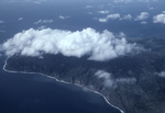 Aerial View of Eastern Coast of Montserrat in Lesser Antilles