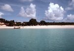 View from Water of Beach in Sandy Ground, Anguilla by John C. Ogden