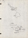 Hand-Drawn Map of Maalaea Bay Study Site in Hawaii by John C. Ogden