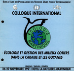 Program, International Conference on Ecology and Management of Coastal Areas in the Wider Caribbean, November 26-29, 1991 by United Nations Environment Programme