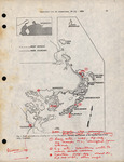 Map with Notes, John C. Ogden, Morrocoy National Park, Tucacas, Venezuela, 1984 by John C. Ogden