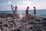 Researchers Near Blow Hole, Lee Stocking Island, August 6, 1997