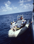 Researchers on Harbor Branch Dinghy, Florida Keys, D by John C. Ogden