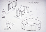 Diagram, Encircling Net Components, circa 1979 by John C. Ogden