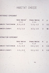 Chart, Experiment Results, John C. Ogden, Robblee Thesis, Seagrass Bed Fish Diets, circa 1979 by John C. Ogden