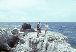 Three Scientists Standing on Rocks of Sombrero Island, June 10, 1979