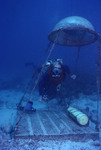 SCUBA diver swimming near Hydrolab, St. Croix [3]