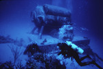 SCUBA diver swimming near Hydrolab, St. Croix [4]