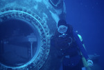 Nancy Ogden diving from Hydrolab, St. Croix [2]
