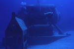 SCUBA diver swimming near Hydrolab, St. Croix (7) by Clarendon Bowman and John C. Ogden