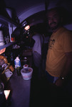 Phillip Lobel and John Ogden inside Hydrolab, St. Croix