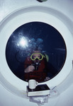 Diver looking into the window of Hydrolab [4] by John C. Ogden