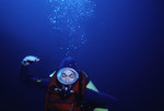 SCUBA diver swimming