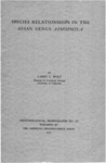 Species Relationships in the Avian Genus Aimophila by Larry L. Wolf