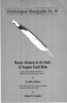 Recent Advances in the Study of Neogene Fossil Birds by K. Jeffrey Bickart and Robert M. Chandler