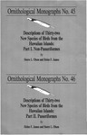 Descriptions of Thirty-two New Species of Birds from the Hawaiian Islands Part I. Non-passeriformes by Storrs L. Olson and Helen F. James