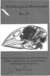 Evolution of Flightlessness in Rails (giniformes: Rallidae): Phylogenetic, Ecomorphological, and Ontogenetic Perspectives by Bradley C. Livezey