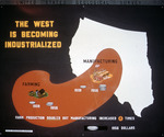 Map, The West is Becoming Industrialized by Garald Gordon Parker