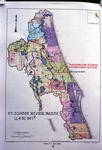 Map, St. Johns River Basin by Garald Gordon Parker