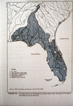 Map, Drainage Basins and Discharge of Surface Water from the State of Florida to the Atlantic and to the Gulf by Garald Gordon Parker