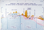 Diagram, Hydrologic Cross Section through Florida and the North Portion of Southwest Florida Water Management District by Garald Gordon Parker