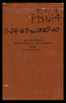 Field Notes, P.B. No.4, November 24, 1965 to March 5, 1980 by Garald Gordon Parker