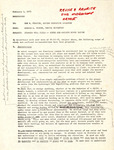 Memorandum, Starkey Well Field, Cotee and Anclote River Basins, February 5, 1973
