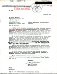 Application, Development Approval Form, July 16, 1975 by Garald Gordon Parker