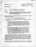 Memorandum, TBRPC's Tampa Bay Region Basins System Water Quality Pollution Abatement Planning Program, September 23, 1970