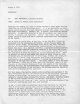 Memorandum, Florida Everglades, August 3, 1971