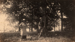 Photograph, Watrous family Members with Picnic Basket, circa 1915