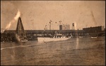 Gasparilla Ship Traveling Through Hillsborough River Channel