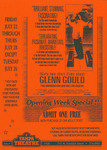 Voucher, Thirty Two Short Films About Glenn Gould at Tampa Theatre, July 22-28, 1993 by Tampa Theatre