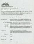 Schedule, Tampa Theatre Events, July-October 1995 by Tampa Theatre