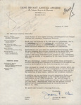 Letter, Jerome E. Klein to Cody Fowler, January 5, 1960