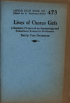Lives of chorus girls: a realistic picture of an interesting and sometimes romantic profession