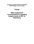 Charge, University of South Florida St. Petersburg Budget Council, 2007-2008 by University of South Florida St. Petersburg. Budget Council