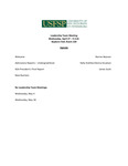 Agenda, Leadership Team Meeting, April 27, 2011 by University of South Florida St. Petersburg. Office of the Regional Chancellor