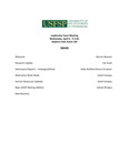 Agenda, Leadership Team Meeting, April 6, 2011 by University of South Florida St. Petersburg. Office of the Regional Chancellor